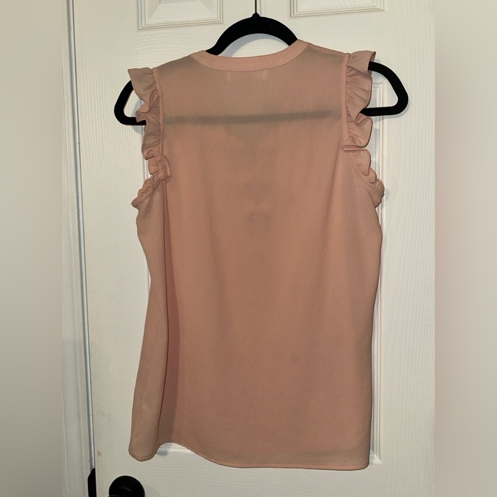 Michael Kors Lace Up Pink Blouse - Picture 5 of 5